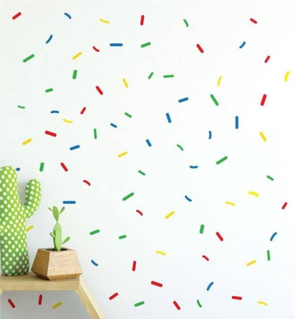 Sprinkles Pattern - Collection Of 48 Wall Sticker Decal - Pattern, Girls Room, Boys Nursery Decal, Decals, Kids Room Patterns