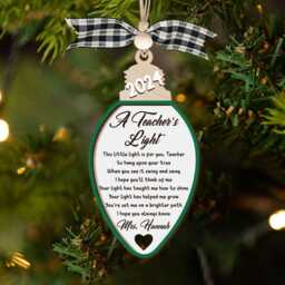 Handmade Christmas Teacher Ornament Poem Gift From Students - thumbnail 4