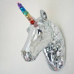 Pink Disco Unicorn Wall Art - Pony Club Decor - thumbnail 2