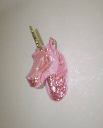 Pink Disco Unicorn Wall Art - Pony Club Decor - thumbnail 1