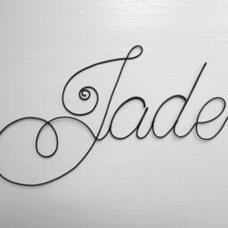 Wire Name, Customizable Annealed Wire, Wall Decoration For Children's Room, Door Plaque, Birth/Christening Gift - thumbnail 2