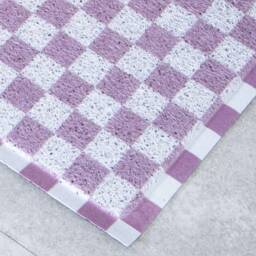 Checkerboard Indoor/Outdoor Doormat - Welcome Checkered Decorative Front Housewarming Gift 100% Recycled PVC - thumbnail 4