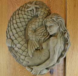 Nixie - The Mermaid Wall Plaque Stone Garden Ornament - thumbnail 1