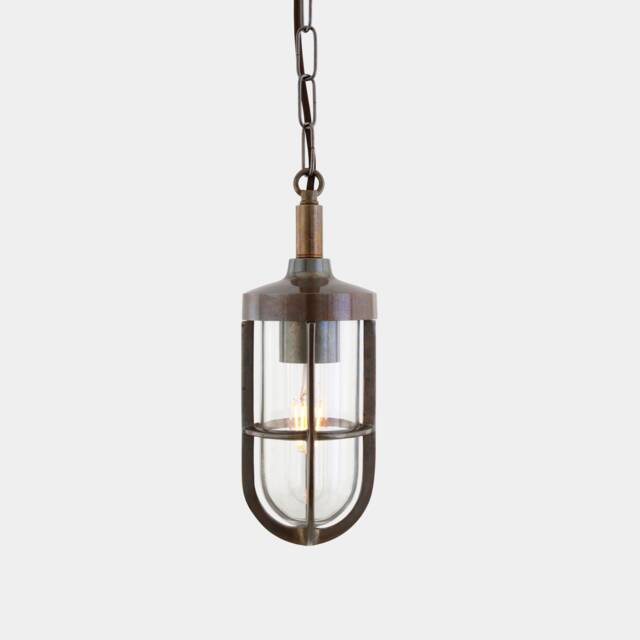 Owel A Nautical Brass Cage Pendant Light 10.5 - image 1