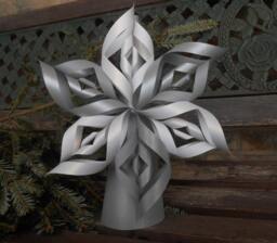 Christmas Tree Topper. Choose Your Colors. Twisted Star, Rustic Decoration, Holiday. Table Decoration - thumbnail 1