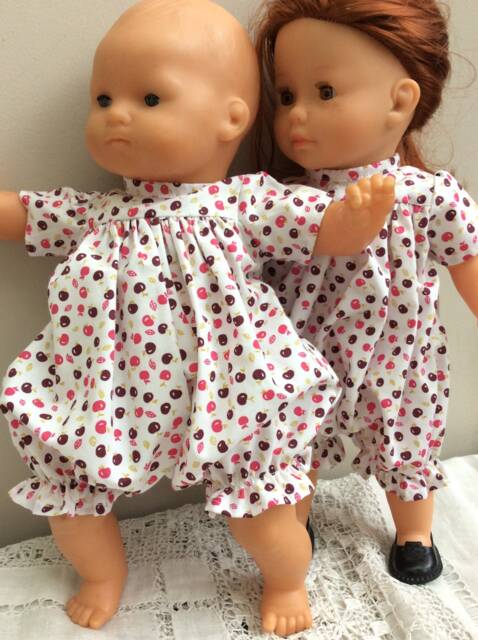 Apple Print Romper For 36 cm Dolls - image 1