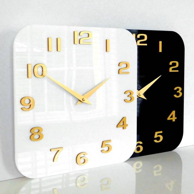Gloss Deco Retro Kitchen Wall Clock - image 1