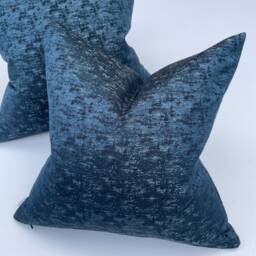 John Lewis & Partners Fabric Textured Navy, Pillow Sham , Cusion Cover Designer High Quality Handmade Made in UK Sofa Cushion Pillowcase - thumbnail 3