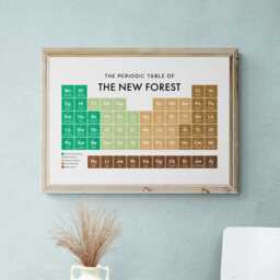 New Forest Periodic Table Print, Poster Wall Art, Tourism Gifts - thumbnail 2