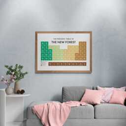 New Forest Periodic Table Print, Poster Wall Art, Tourism Gifts - thumbnail 3