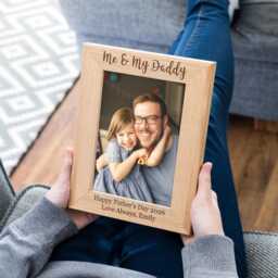 Gift For Dad - Me & My Daddy Photo Frame Personalised Picture Father's Day Lc423