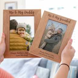 Gift For Dad - Me & My Daddy Photo Frame Personalised Picture Father's Day Lc423 - thumbnail 2