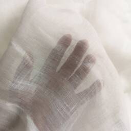 Rod Pocket Linen Curtain Panel, Sheer Window Curtains, Handmade Gauze Curtains - thumbnail 3
