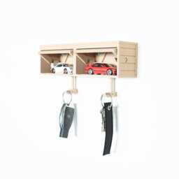 Customizable Hot Wheels 2-Car Garage Key Holder - 3D Printed Display - thumbnail 2