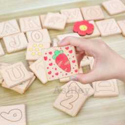 Wooden Graffiti Blocks, Perfect For Any Party, Children's Bedroom Decoration, Nursery Name Block Letters-Personalized Baby Blocks - thumbnail 3