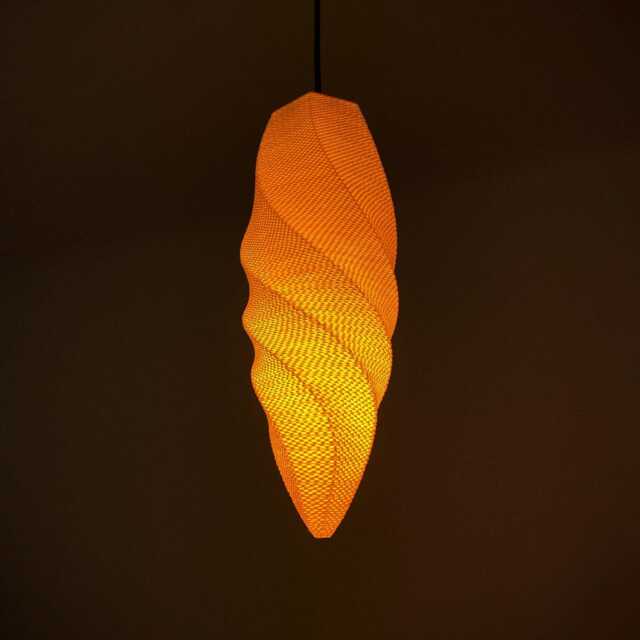 Florentina Pendant Lamp, Modern Ripple Mesh Contemporary 3D Printed Lighting - image 1