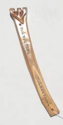 Israeli Handmade Judaica Art Oak Wood Mezuzah Case - M006