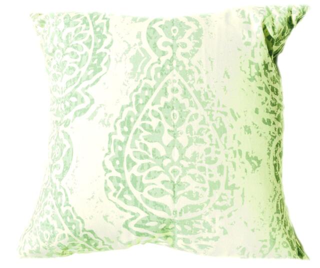 Pillow Cover Custom Throw Accent Decor All Sizes - 16x16, 18x18 Sage White Taupe Green Mint Ecru Modern Geo Print - image 1