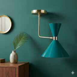 Mid Century Modern Stilnovo Brass Wall Sconce, Light Bedside Lamp, Lighting Fixture - thumbnail 3