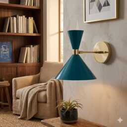 Mid Century Modern Stilnovo Brass Wall Sconce, Light Bedside Lamp, Lighting Fixture
