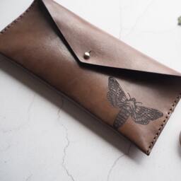 Moth Leather Pencil Case - thumbnail 2