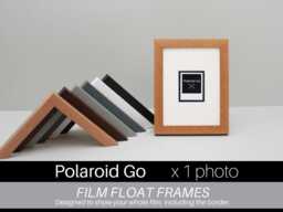 Polaroid Go Film Float Frame - Wooden Photo Showing The Entire