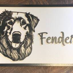Personalised Golden Retriever Wall Art - Labrador Plaque Gift Sign Frame Dog Lover - thumbnail 3