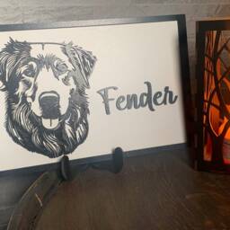 Personalised Golden Retriever Wall Art - Labrador Plaque Gift Sign Frame Dog Lover - thumbnail 2