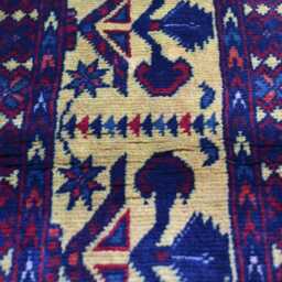 Handwoven Yousafi Beljik Wool Rug 5x3.5 Ft Afghan Carpet - thumbnail 4
