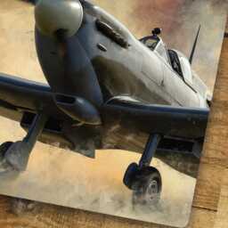 Man Cave Sign Metal Spitfire Wall Art, Shed, Garage Raf Retro Plaque, High Gloss Finish Waterproof Aluminium, 200 X 305mm - thumbnail 3