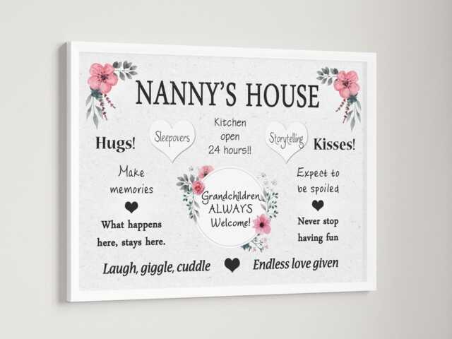 Nanny House Rules Family Print - Unframed - image 1