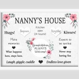 Nanny House Rules Family Print - Unframed - thumbnail 3