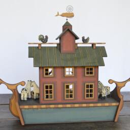 Heirloom Wooden Noah's Ark - thumbnail 3