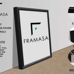 Handmade Photo Frame - Engraved Wood Effect, Hanging Picture - thumbnail 2