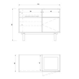 Kunnst Turntable Stand & Vinyl Record Storage, Storage - thumbnail 4