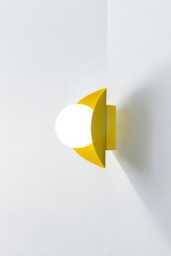 Modern Wall Sconce, Yellow Colored Contemporary Minimalist Light, Simple Light Fixture, Lamp