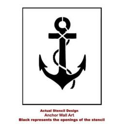 Anchor Wall Art Stencil - Large Size Reusable Stencils Diy Home D??cor Easy - thumbnail 4