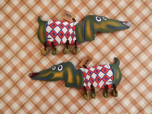 Ceramic Wall Brave Dachshund. Clever Dog. Wall Art. Dog Hanging. Hand Made Ceramics. Hanging Decor - image 1