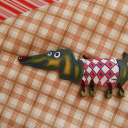 Ceramic Wall Brave Dachshund. Clever Dog. Wall Art. Dog Hanging. Hand Made Ceramics. Hanging Decor - thumbnail 2