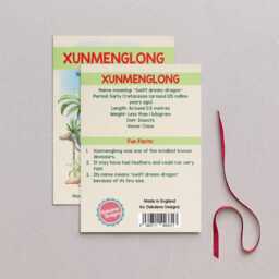 Wooden Xunmenglong Dinosaur Christmas Tree Decoration, Birch Plywood Lover Gift, Keepsake, Watercolour Art - thumbnail 2