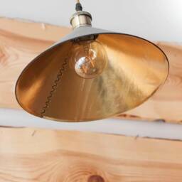 Leather Pendant Lighting For Kitchen-And-Dining, Cone Lampshade, Hanging Kitchen Island Light, Leather Furniture & Fixture - thumbnail 2