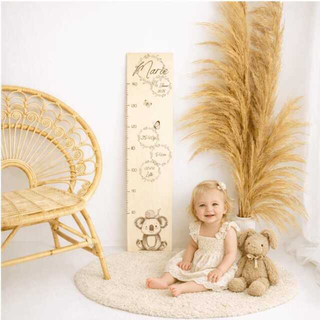 Children's Height Chart, Wooden Charts, Individual Gifts, Personalized Charts - image 1
