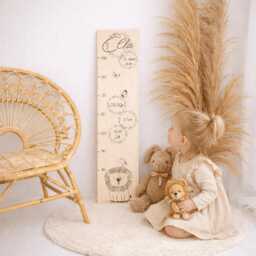Children's Height Chart, Wooden Charts, Individual Gifts, Personalized Charts - thumbnail 3
