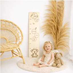 Children's Height Chart, Wooden Charts, Individual Gifts, Personalized Charts - thumbnail 1