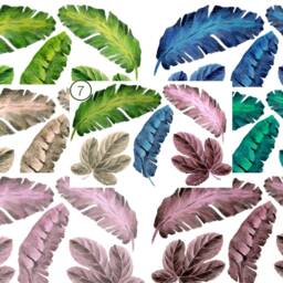 Banana & Fig Leaf Decals For Walls, Tile Furniture - Tropical Wall Home Decor Hand-Painted - thumbnail 2