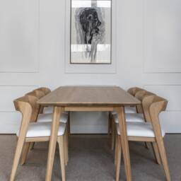 Farmhouse Dining Table & Chair Set, Solid Wood Room Furniture, Elegant Kitchen Set - thumbnail 2