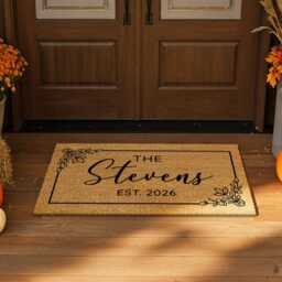 Door Mat With Family Name Personalised - thumbnail 4