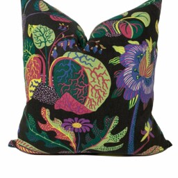 Schumacher Exotic Butterfly Black Cushion Cover Pillow Double Sided - thumbnail 2