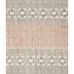 Handmade Block Printed Cotton Rug Sea Green & Black, Indian Runner - thumbnail 2
