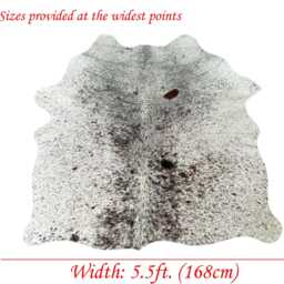 Large Genuine Cowhide Rug, Red Brown Black, Hair On Hide, Sold As Seen - thumbnail 3